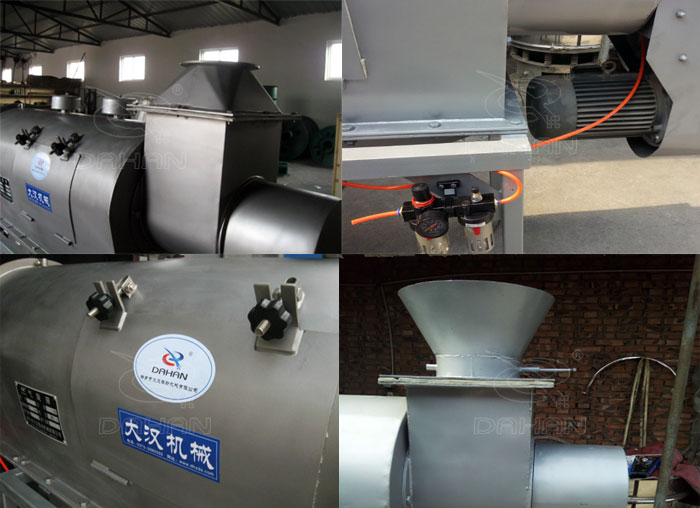 氣旋篩：電機(jī)，進(jìn)料口，氣壓裝置等特寫(xiě)圖片
