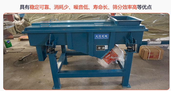 具有穩(wěn)定可靠、消耗少、噪音低、壽命長、振型穩(wěn)、篩分效率高等優(yōu)點